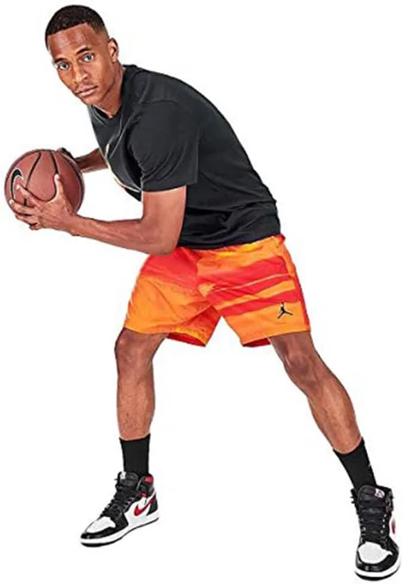 Шорты мужские спортивные Jordan AJ11 Printed Nike, оранжевый/красный