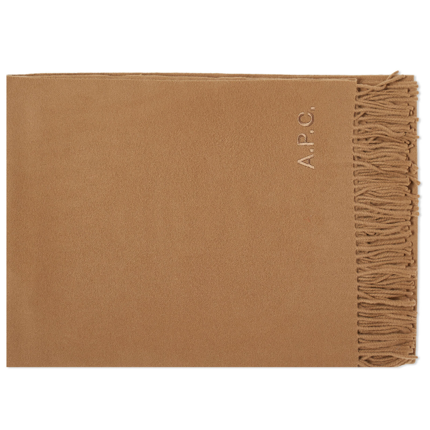 

Шарф A.P.C. Brodee Logo, цвет Camel