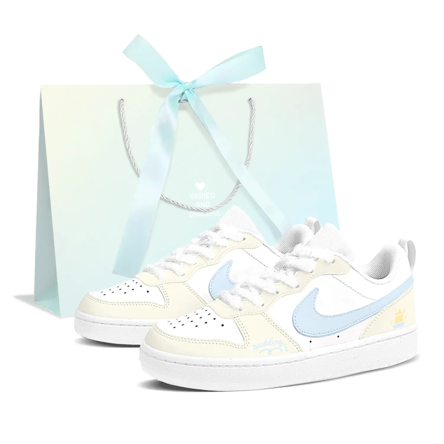 

Кроссовки для скейтбординга Court Borough детские унисекс Nike, желтый