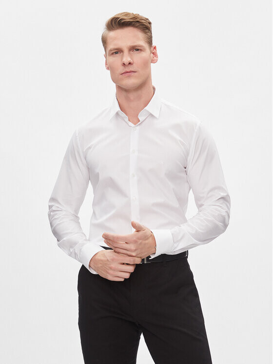 

Рубашка узкого кроя Calvin Klein, белый