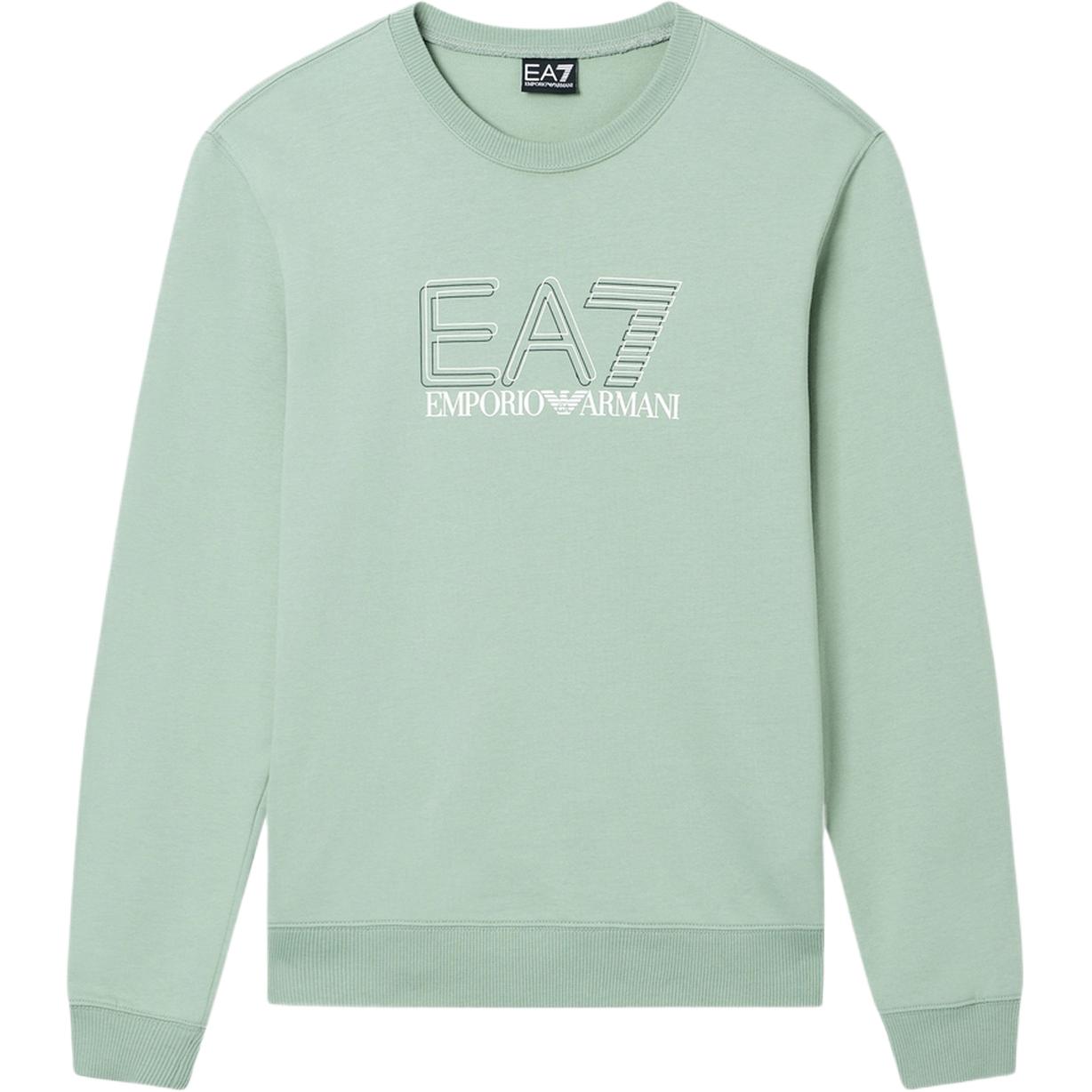 

Мужская толстовка EA7 SS26 Emporio Armani, светлый зеленый