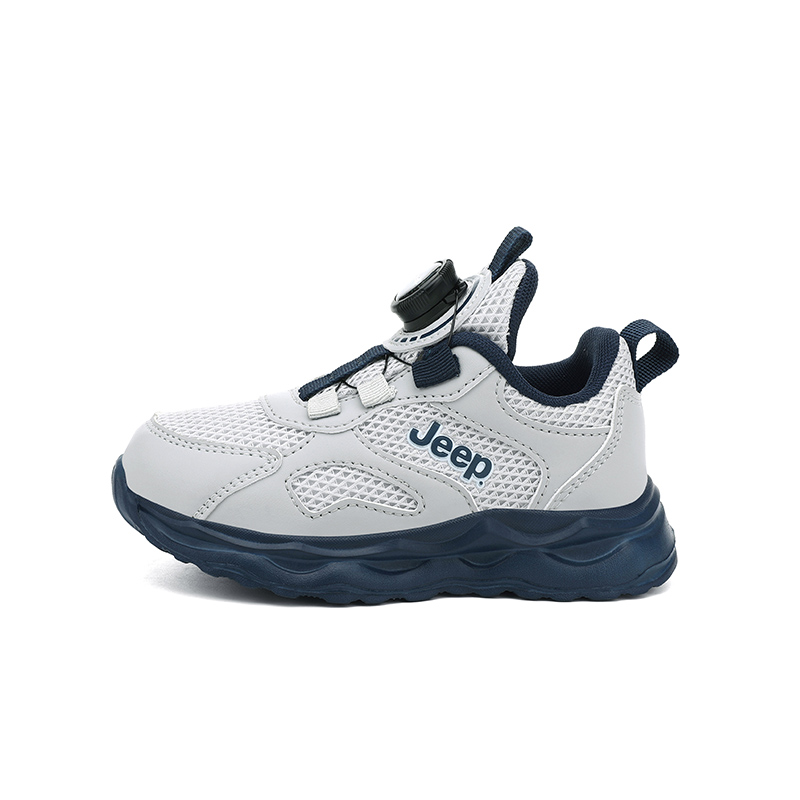 

Абразивостойкие дышащие легкие амортизирующие низкие детские кроссовки для бега Teenagers Jeep, bay синий-dual network