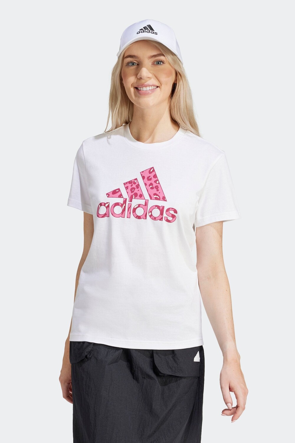 

Спортивная футболка с изображением животных Adidas, белый