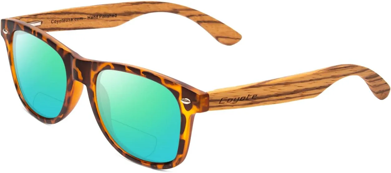 

Поляризованные солнцезащитные очки Coyote Eyewear Woodie | Дужки из натурального дерева | Универсальный дизайн | Чехол для хранения в комплекте, Black Tortoise