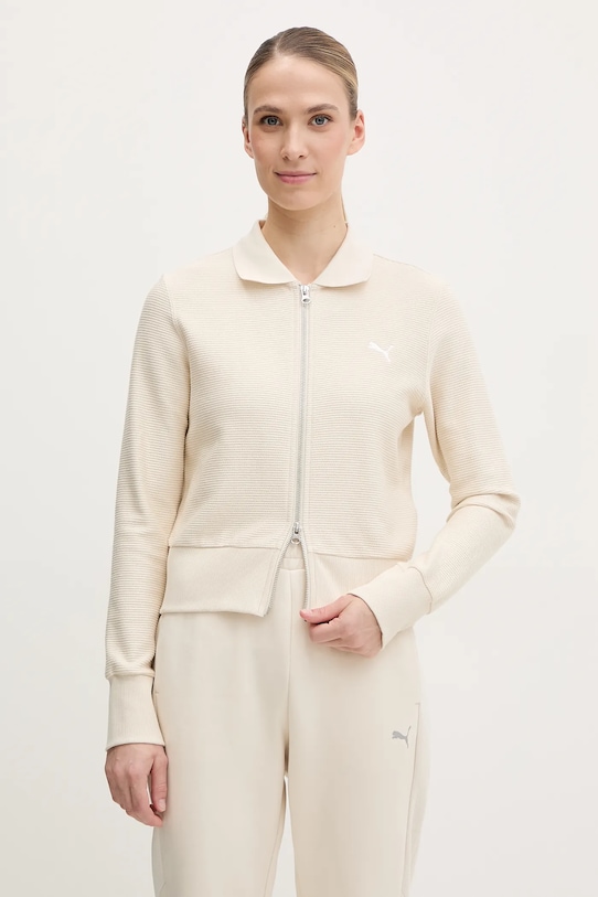 

Хлопковая толстовка Puma, бежевый