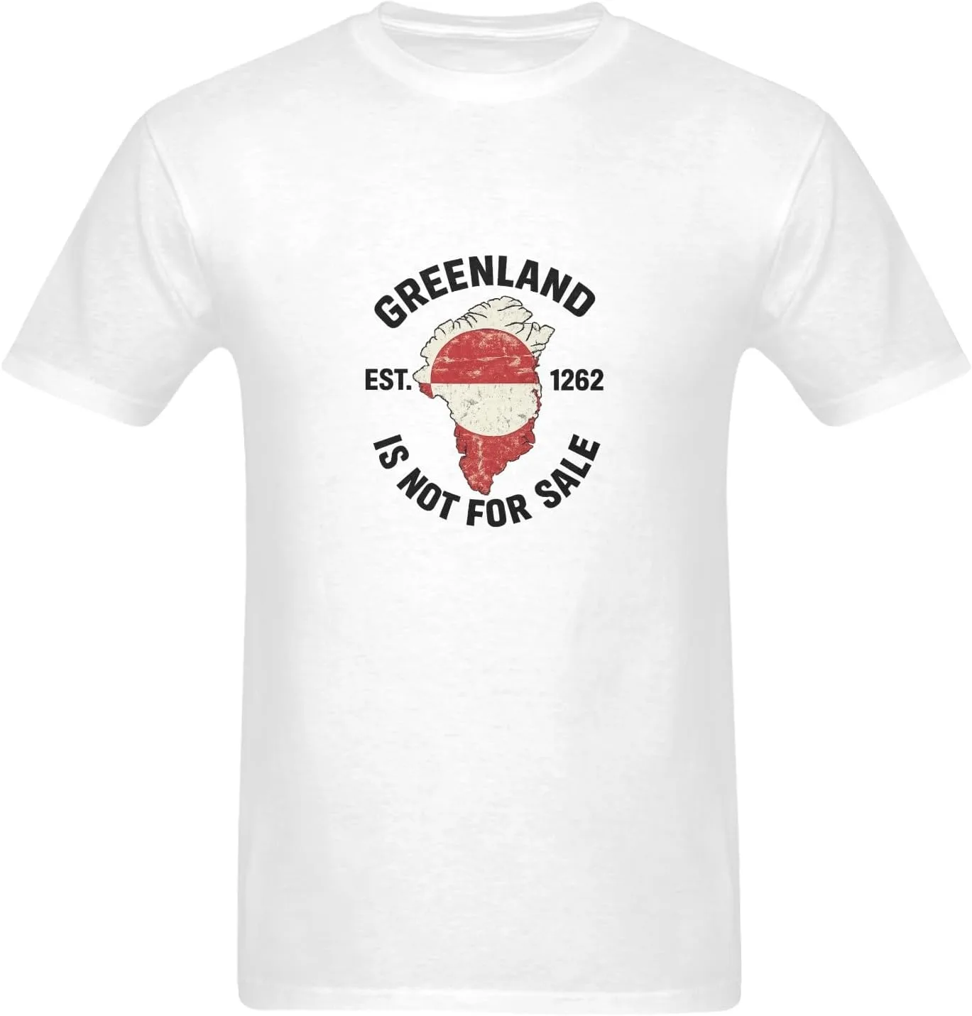 

Футболка Vintage с принтом карты Гренландии PURRINI