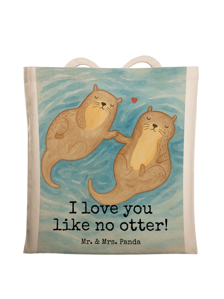 

Mr. & Mrs. Panda Сумка-шоппер с изображением лап выдры, держащих рисунок и надпись белого цвета