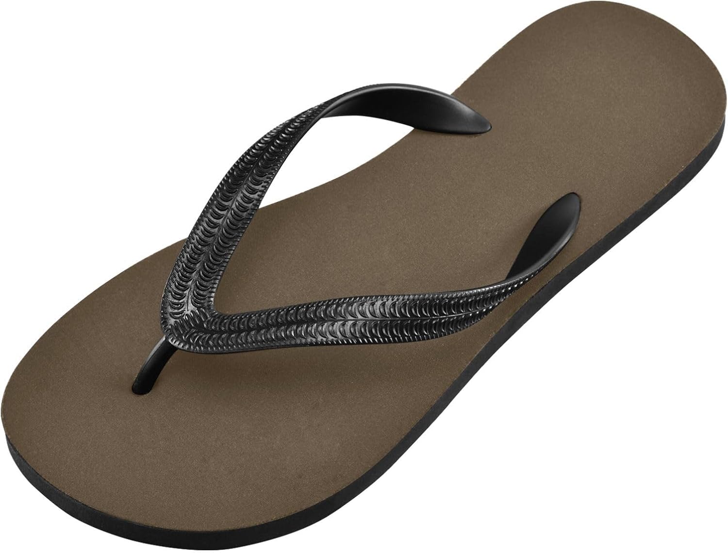 

Коричневые пляжные шлепанцы-вьетнамки с душем, резиновые нескользящие летние тапочки для мужчин и женщин, для прогулок Sinestour