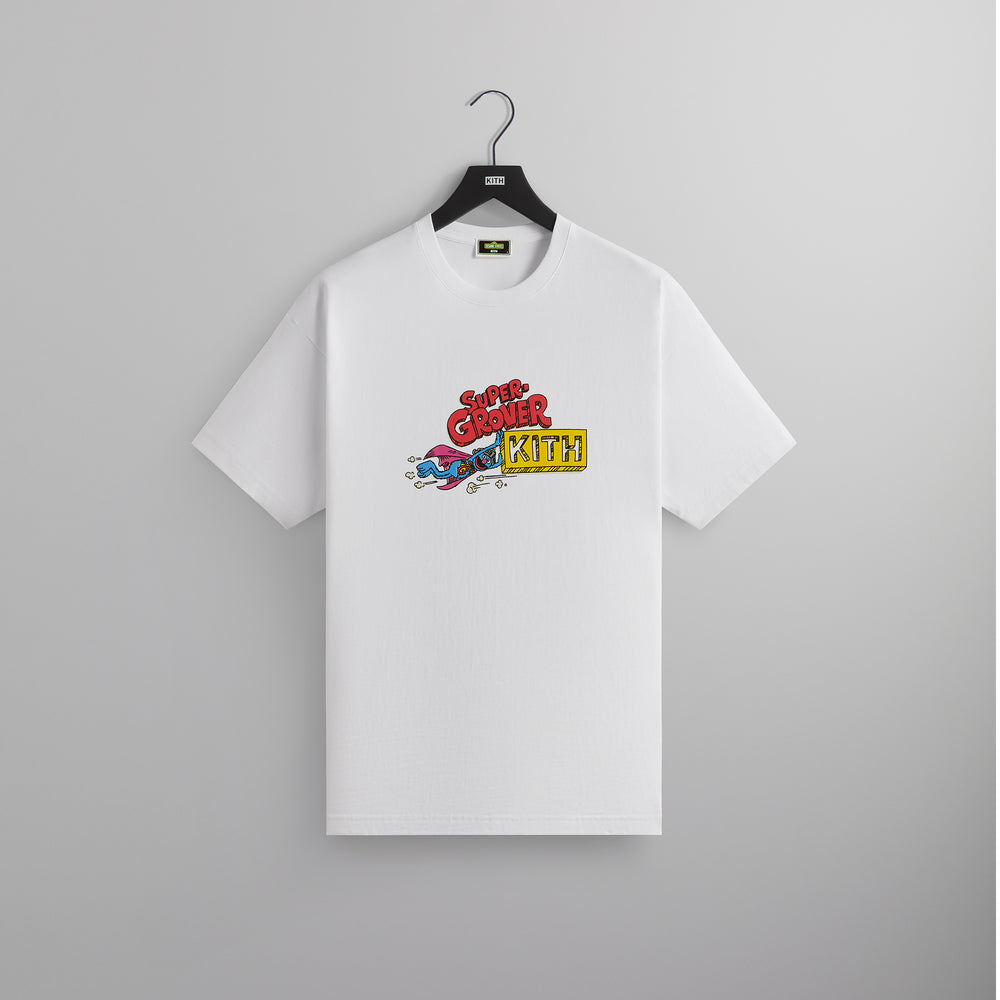 

Футболка Kith for Sesame Street Super Grover Sketch Tee, белый