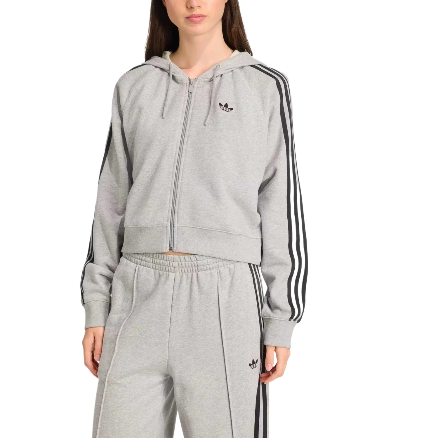 Adicolor свитшот женский Adidas Originals, серый — фото 3