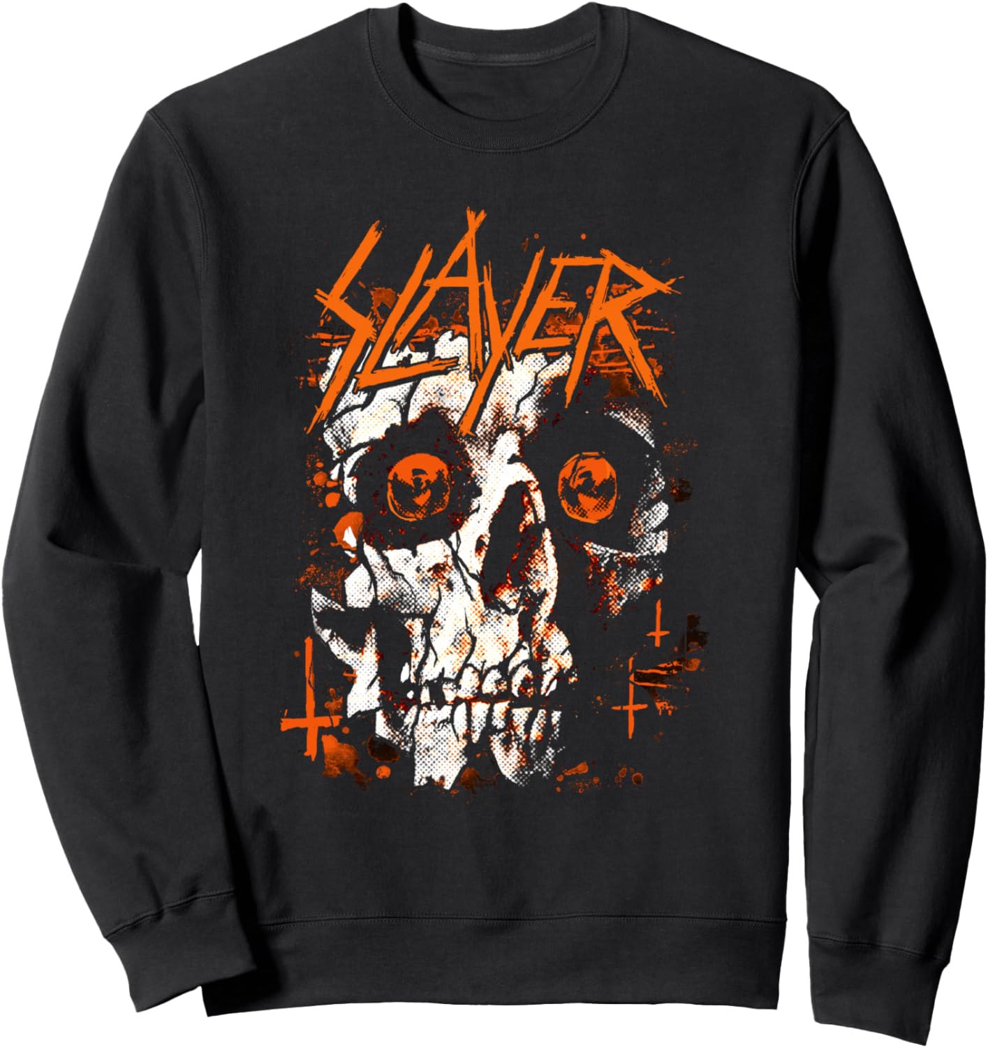 

Толстовка с графическим изображением черепа на Хэллоуин, черная Slayer Official, Черный, Толстовка с графическим изображением черепа на Хэллоуин, черная Slayer Official