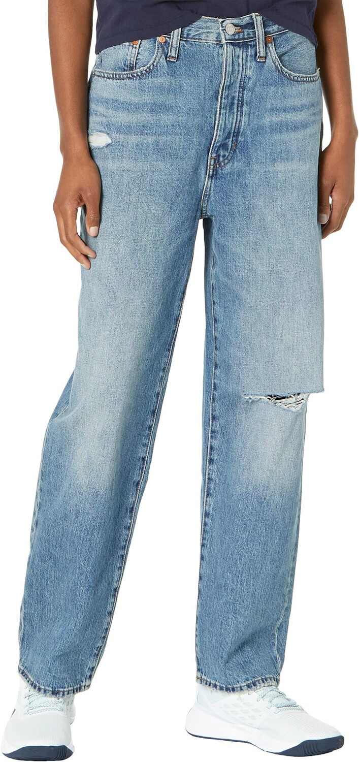 

Джинсы Madewell The Dad Jeans in Duane Wash: Ripped Edition, цвет Duane Wash