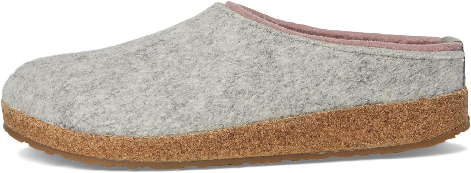 Унисекс сабо Haflinger Grizzly Kris из шерсти, серебристо-серый — фото 4