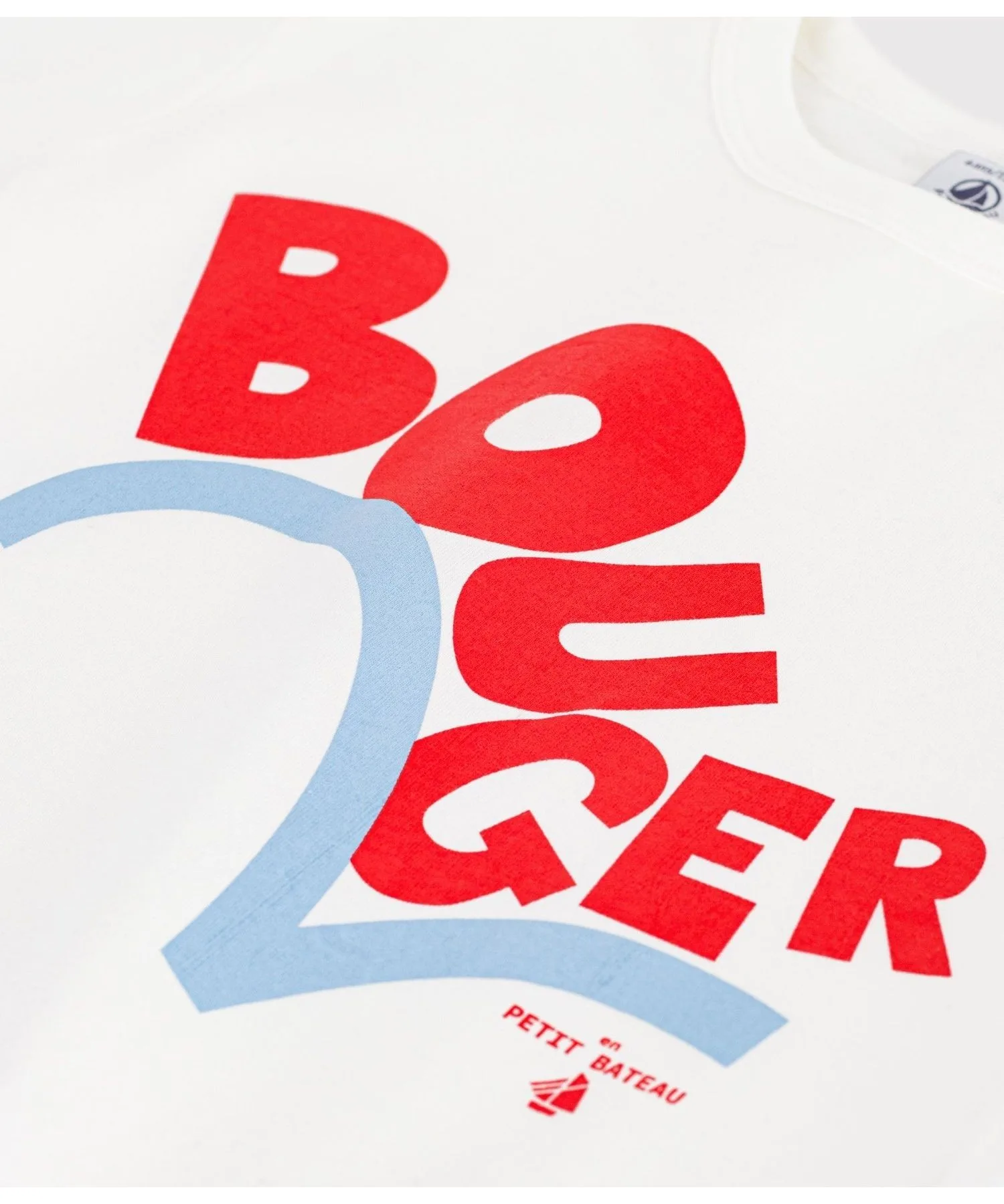 Футболка с сезонным принтом PETIT BATEAU голубая — фото 3