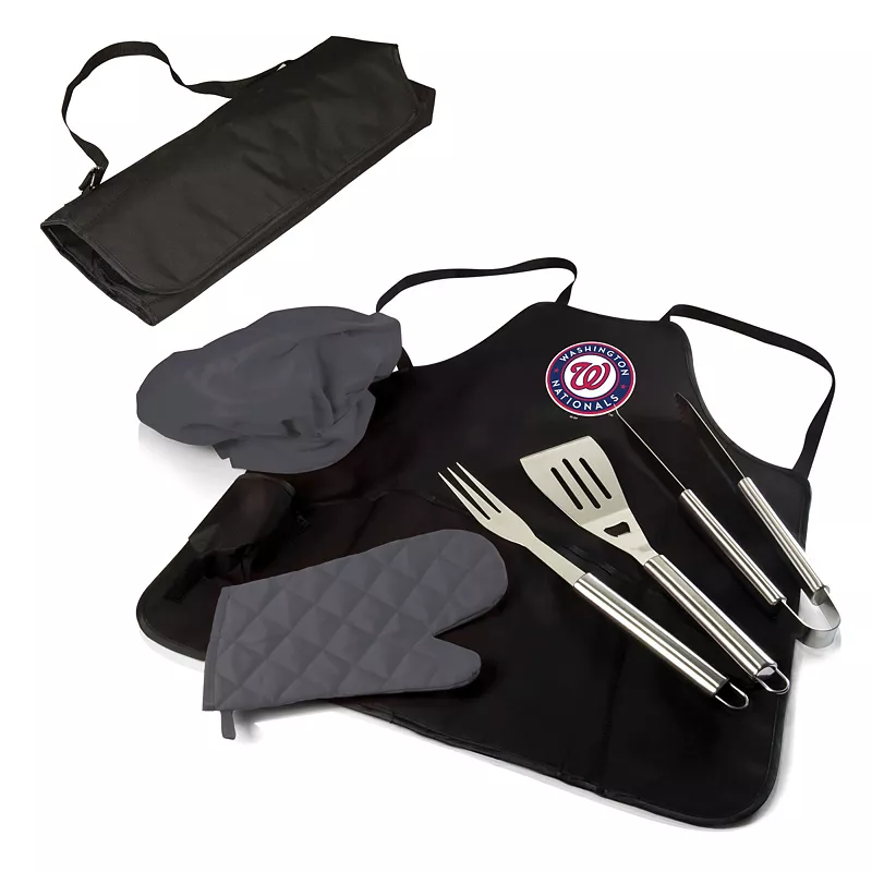 

Сумка-тоут с фартуком Washington Nationals для пикника, комплект для гриля Pro Picnic Time