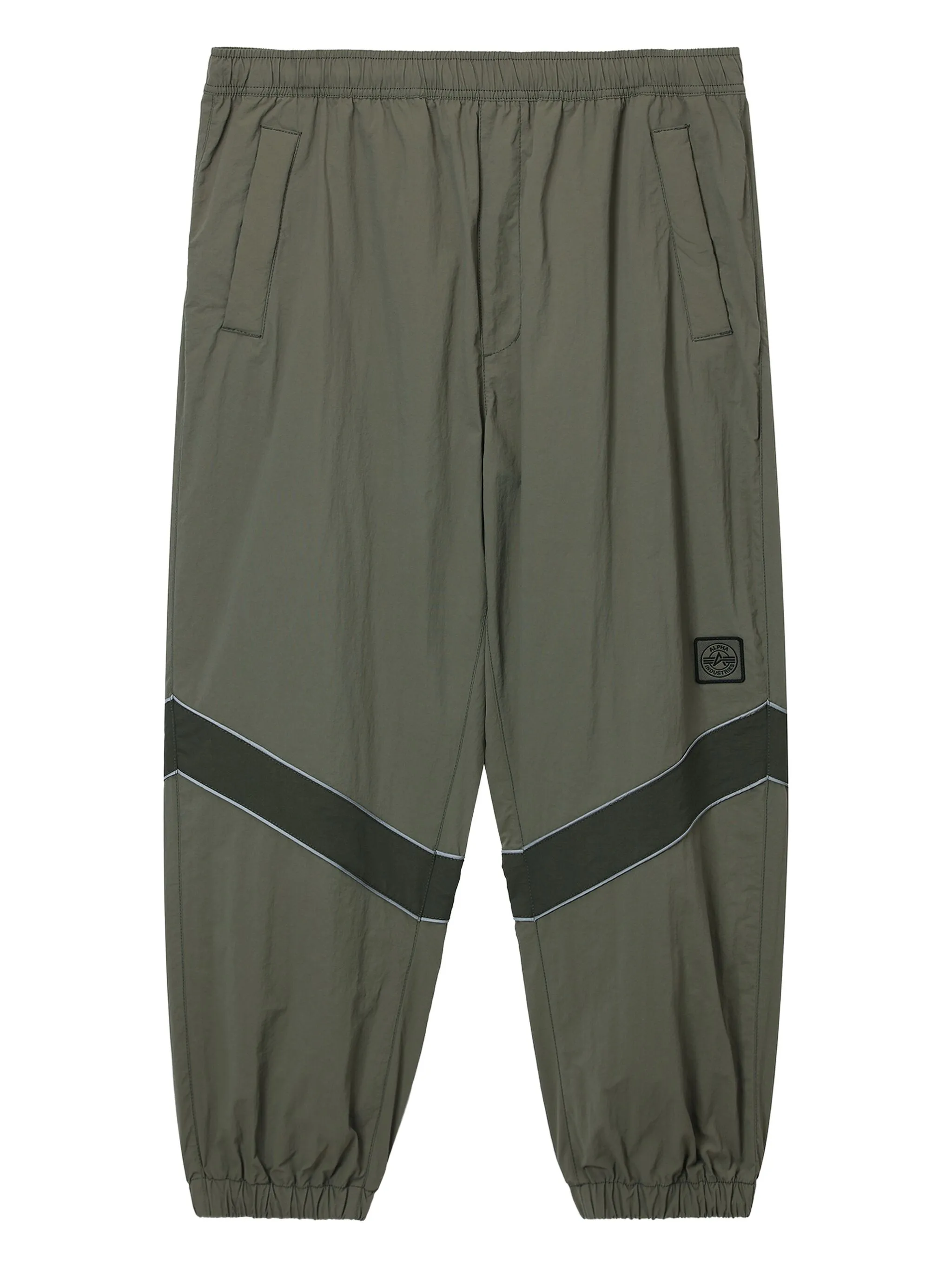 

Брюки с эластичным поясом и вставками Alpha Industries, зеленый