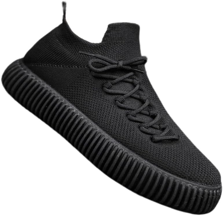 

Мужские однотонные парусикроссовки HoaloX, удобные, на резиновой подошве, на шнуровке, черный