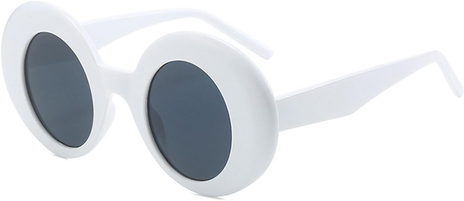 

Солнцезащитные очки Laureles овальной формы для женщин и мужчин, круглые, с градиентным переходом, в стиле Y2k, винтажные панк-очки, защита от ультрафиолета UV400, White