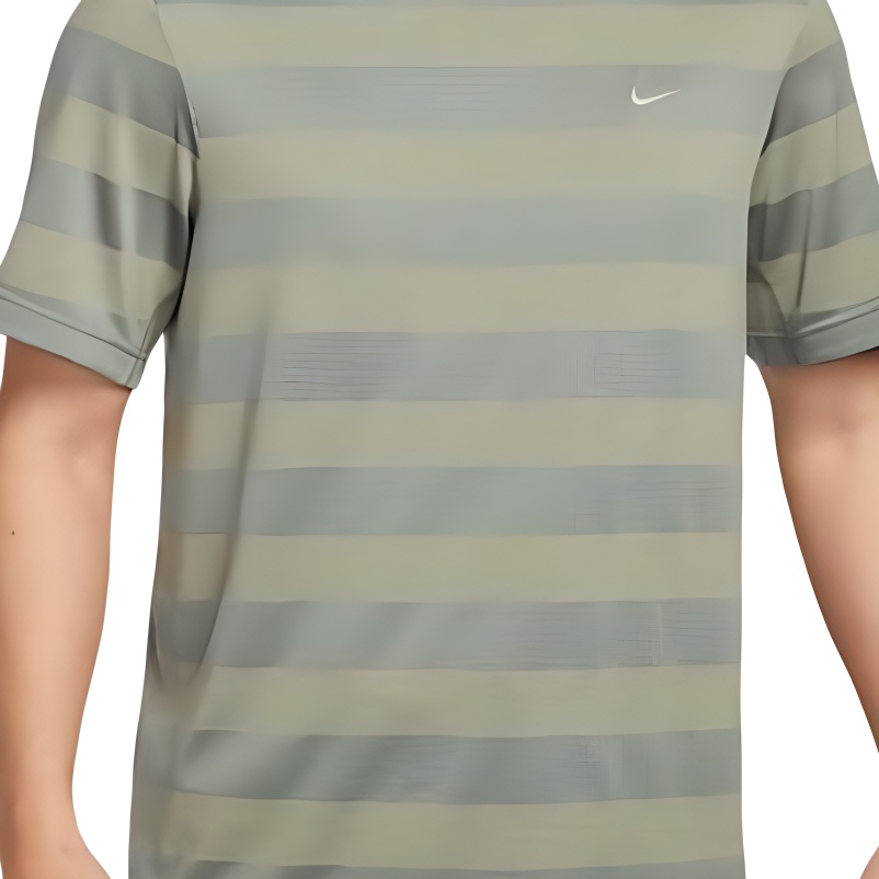 Мужская майка Dri FIT для фитнеса с короткими рукавами Nike, зеленый — фото 4