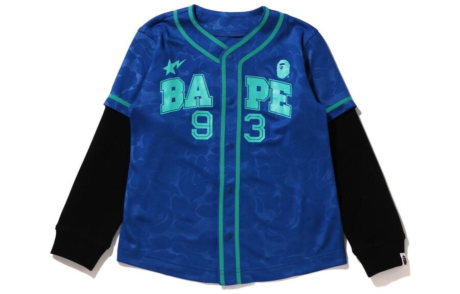 

Детская бейсбольная куртка A Bathing Ape, черный