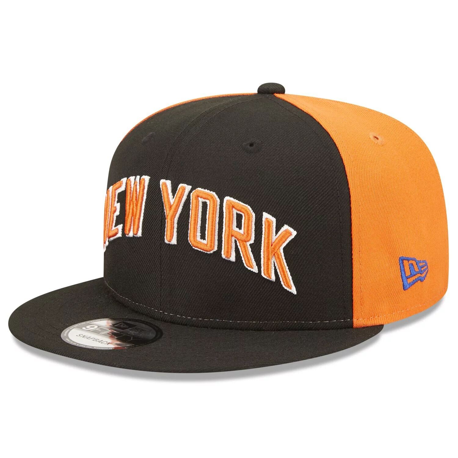 

Мужская черная мужская регулируемая кепка New Era New York Knicks 2022/23 City Edition 9FIFTY Snapback