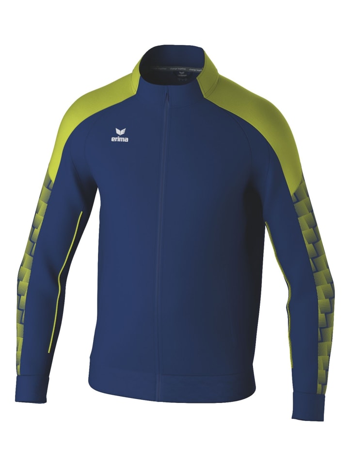

Erima Спортивная куртка унисекс для взрослых, цвет темно-синий/салатовый