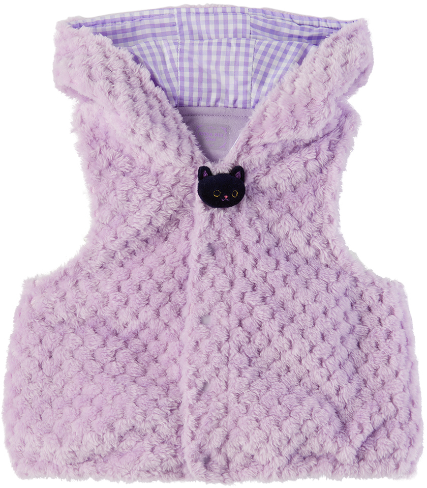 

SSENSE Эксклюзивный детский фиолетовый жилет ANNA SUI MINI