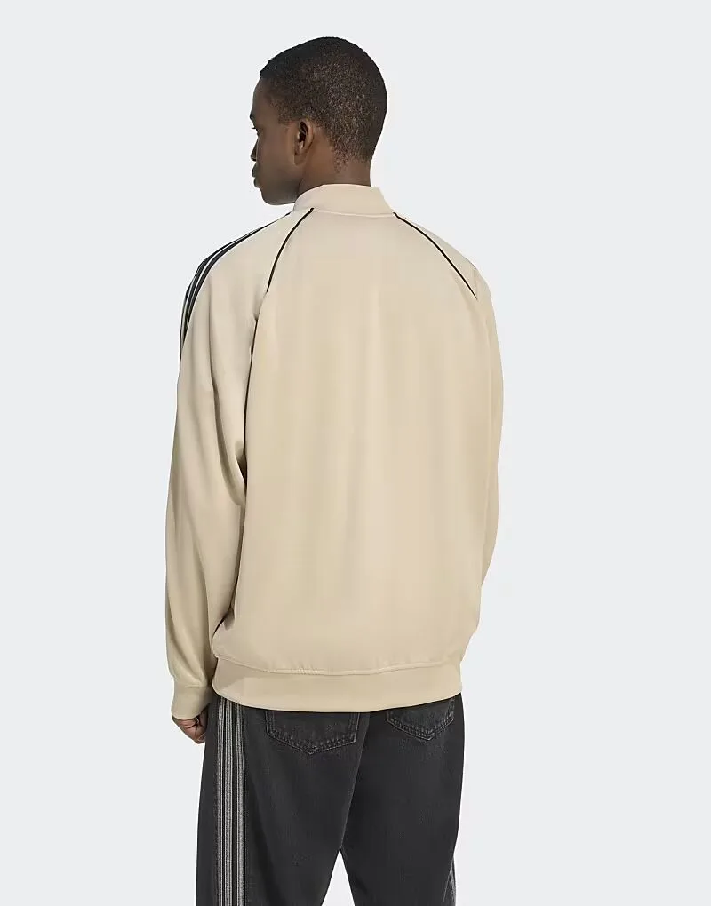 Спортивная футболка Adidas Originals SST adicolor classics свободного кроя, цвет хаки/черный — фото 2