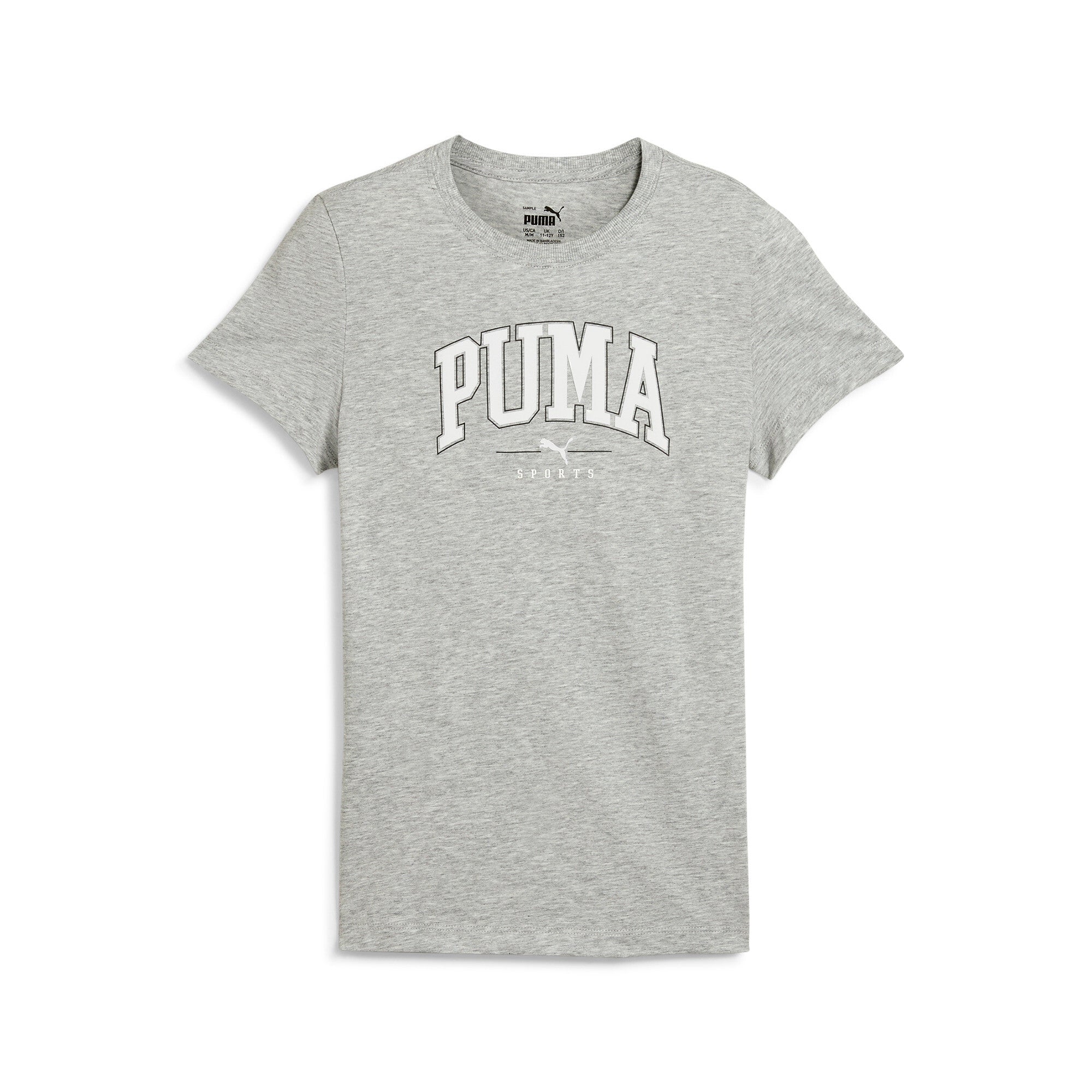 

Футболка PUMA Big Kids' Girls' SQUAD для подростков, цвет light gray heather