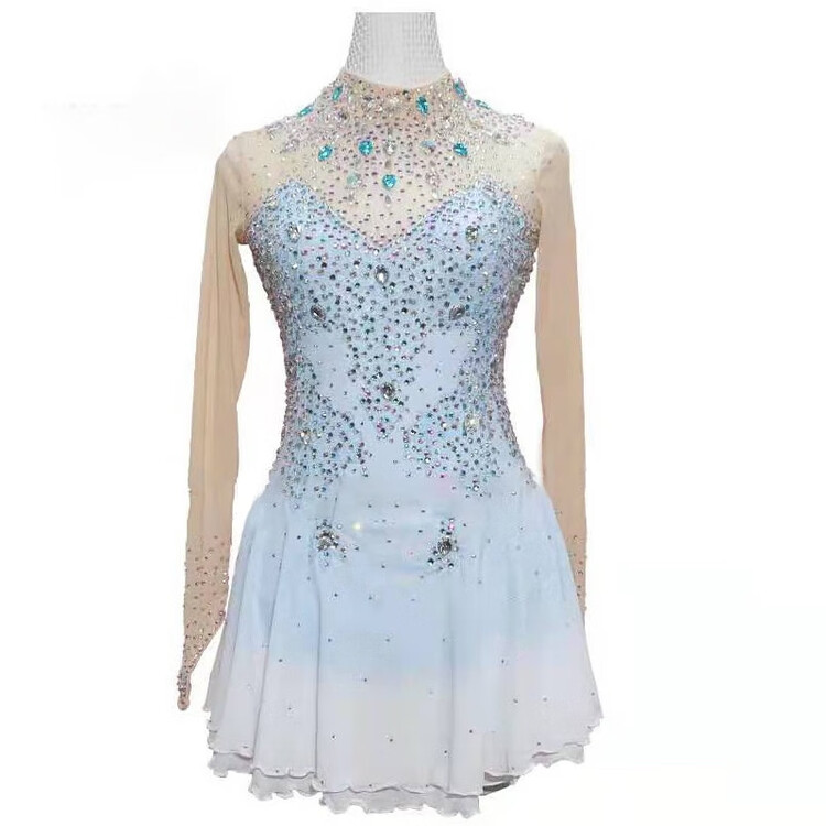 

HEAD Платье для фигурного катания Custom, для детей и взрослых, для выступлений и экзаменов, женская юбка, sky blue, размер L, XX