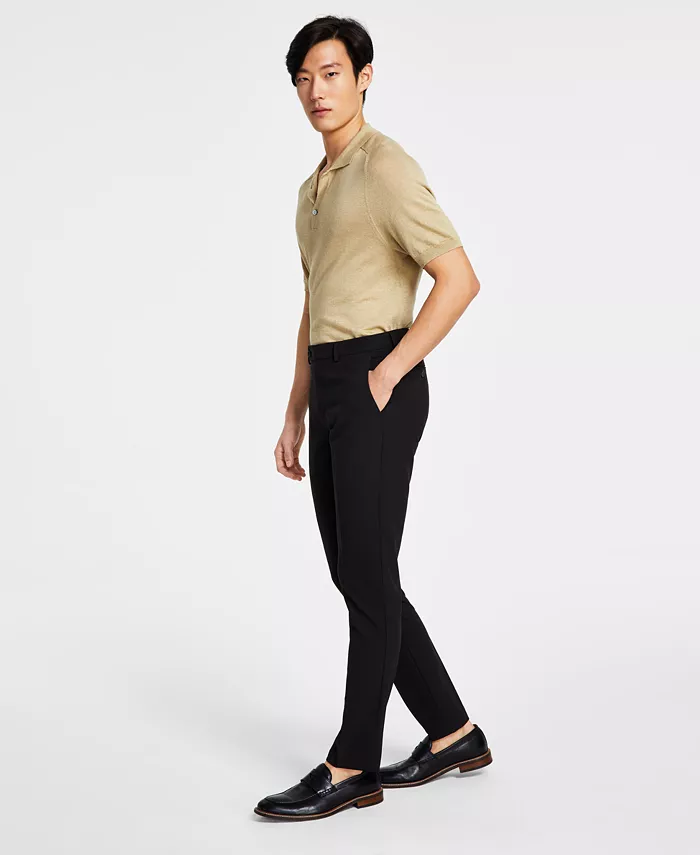

Мужские бесконечно тянущиеся узкие брюки Calvin Klein, черный