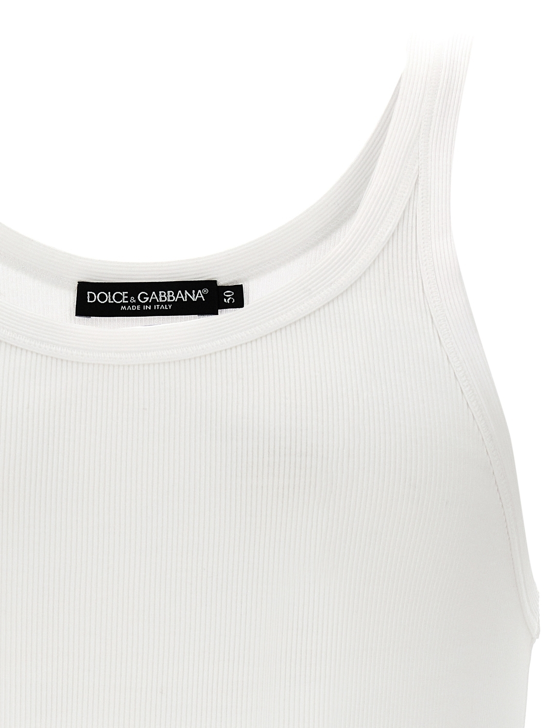 Трикотажная майка DOLCE & GABBANA, белый — фото 3