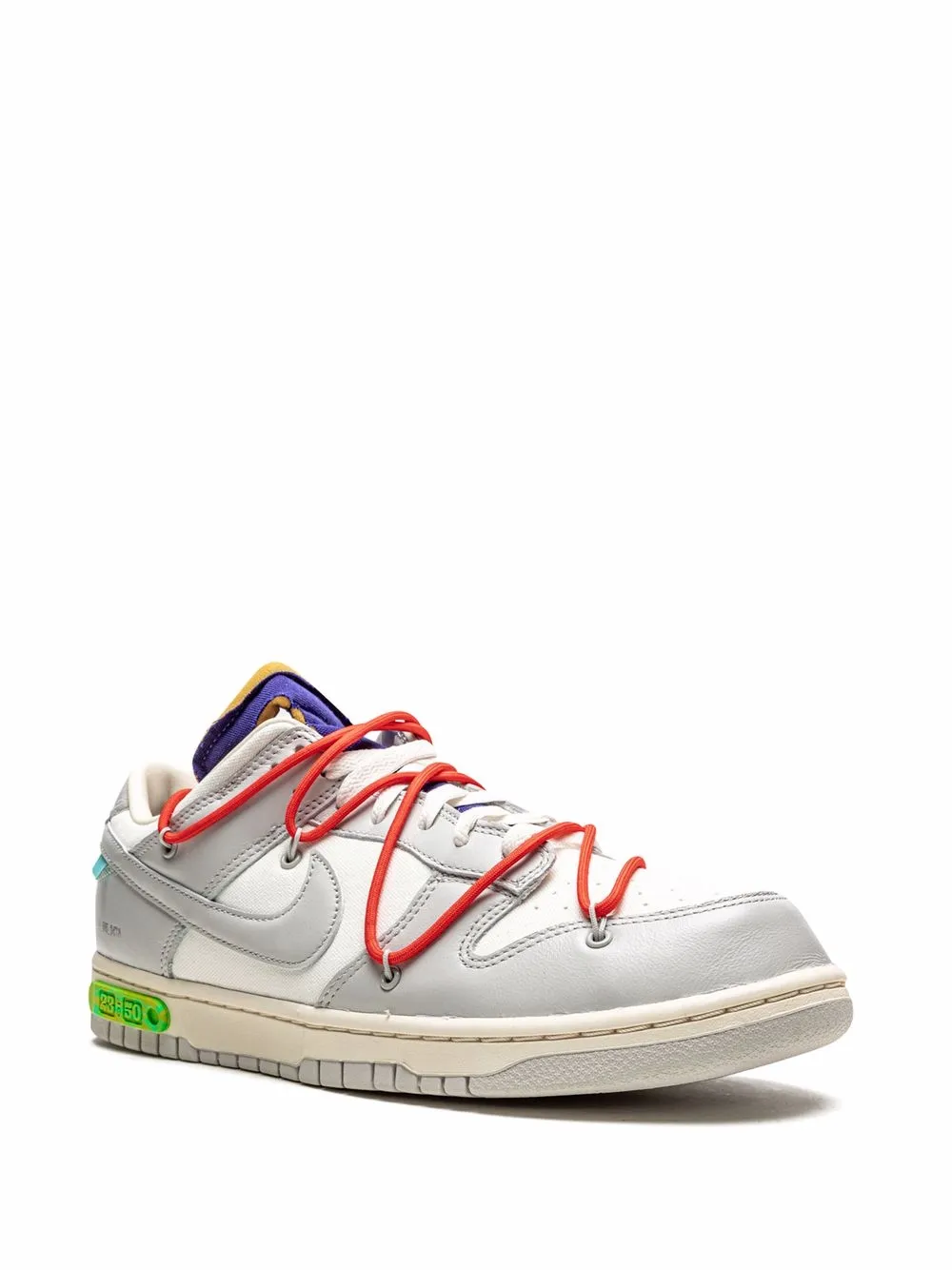 Кроссовки Dunk Low из коллаборации с Off-White Nike X Off-White, серый — фото 2