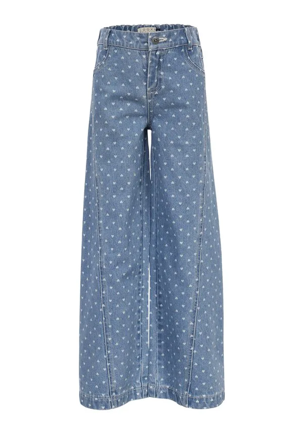 Джинсы свободного кроя wide hearts Looxs Revolution, Blauw Hartjesprint — фото 4