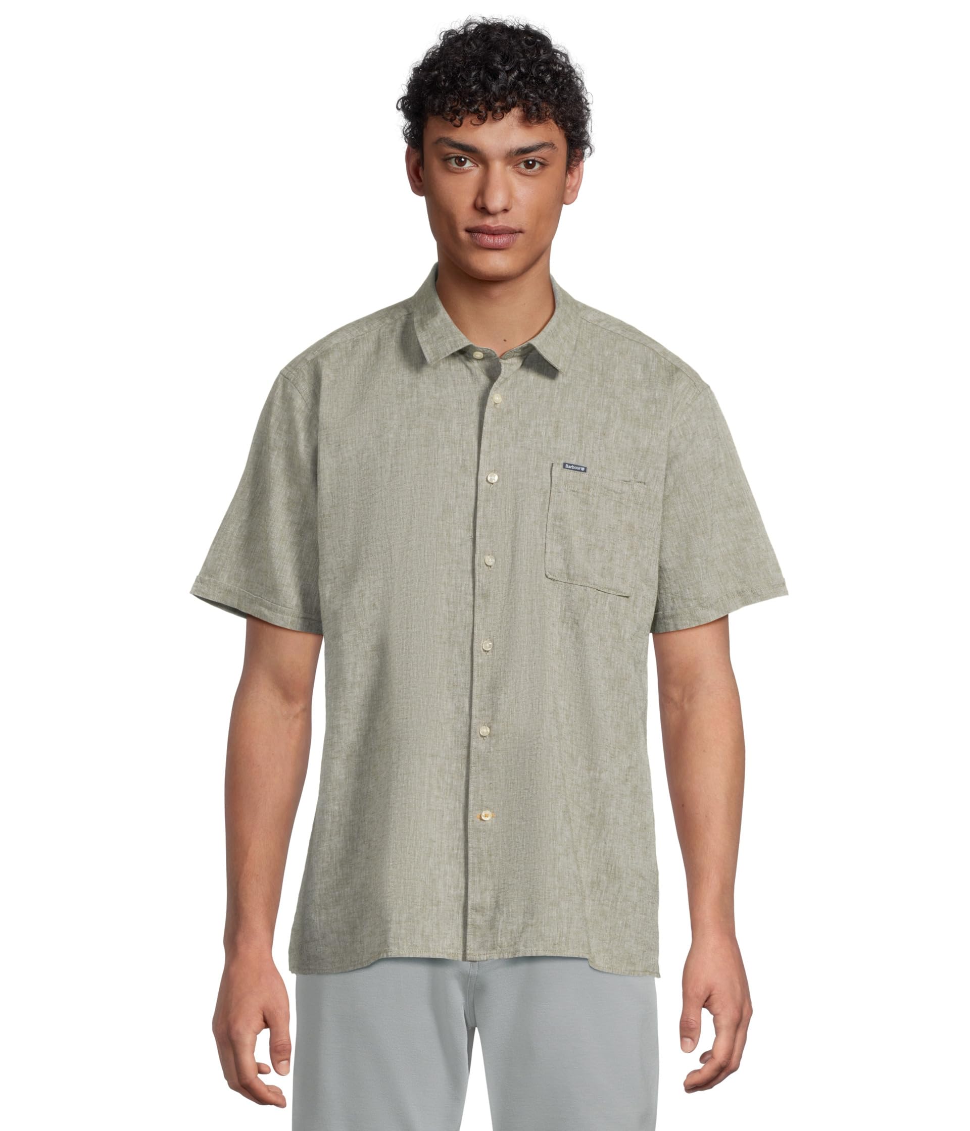 

Футболка Barbour Nelson Short, цвет Bleached Olive