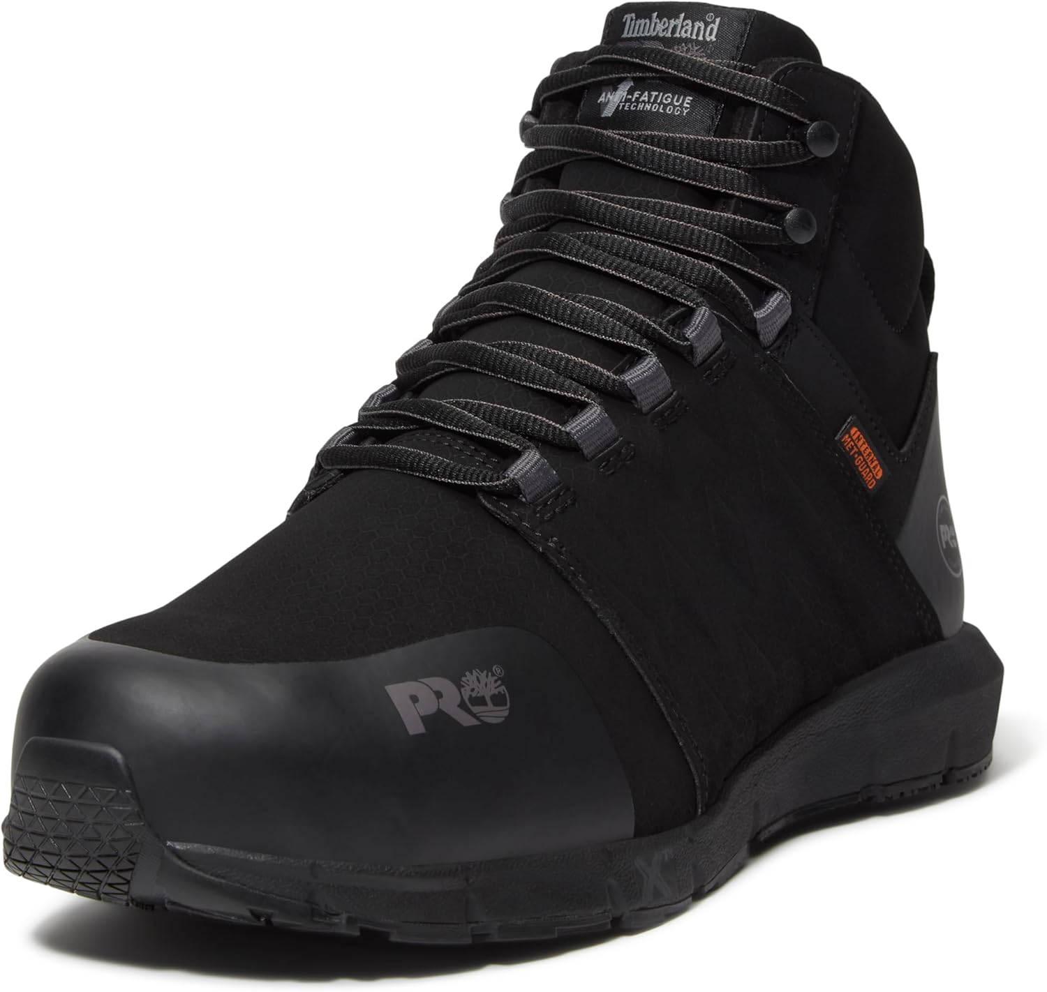 

Timberland PRO мужские рабочие ботинки Radius Mid с внутренней защитой от ударов и композитным защитным носком, Black