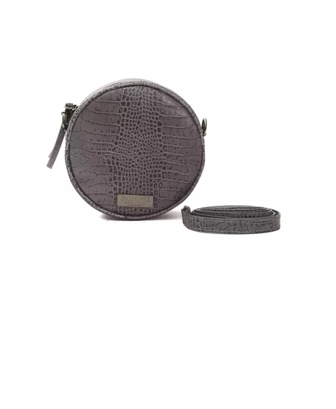 

Женская сумка через плечо из серой кожи Pompei Donatella, серый