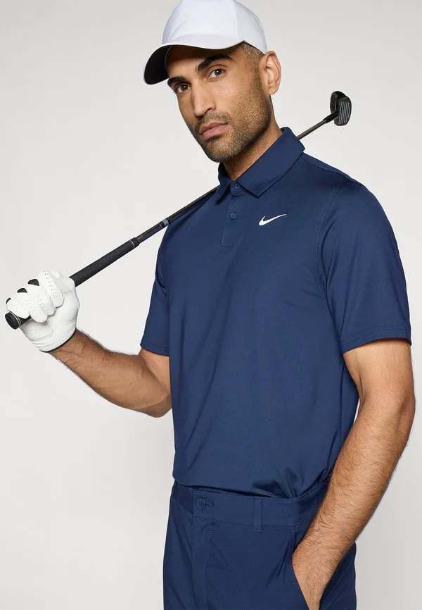Однотонная рубашка поло Nike Golf, College Navy/White — фото 4