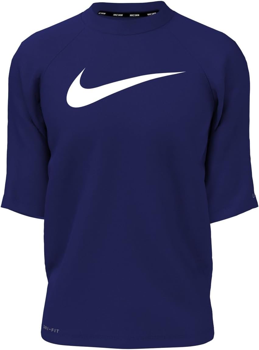 

Футболка с коротким рукавом Hydroguard Essential Dri-fit Uv для мальчиков Nike (для малышей/старших детей), Midnight Navy