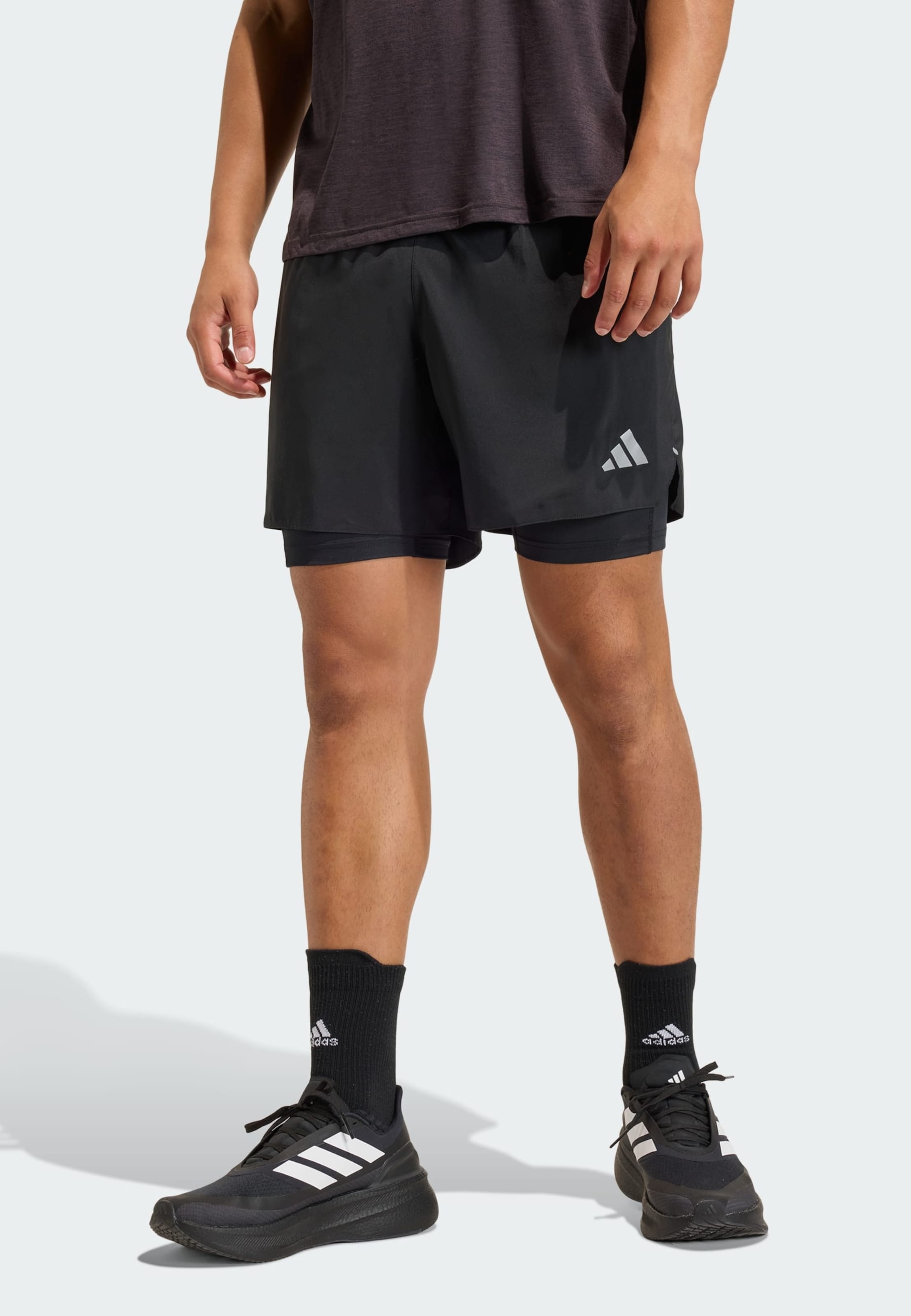 Adidas Performance Шорты для тренировок Regular 'Adi365 Running Essentials' в черном цвете — фото 2
