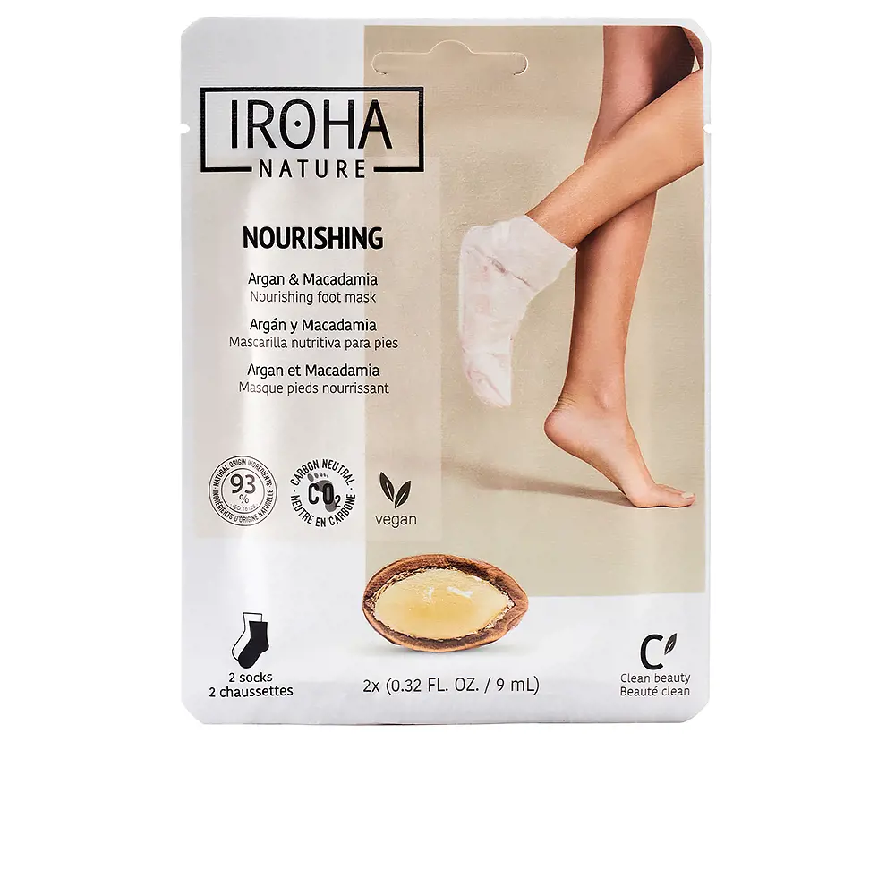 

Крем для ног Argan & macadamia nourishing socks Iroha Nature, 1 шт.
