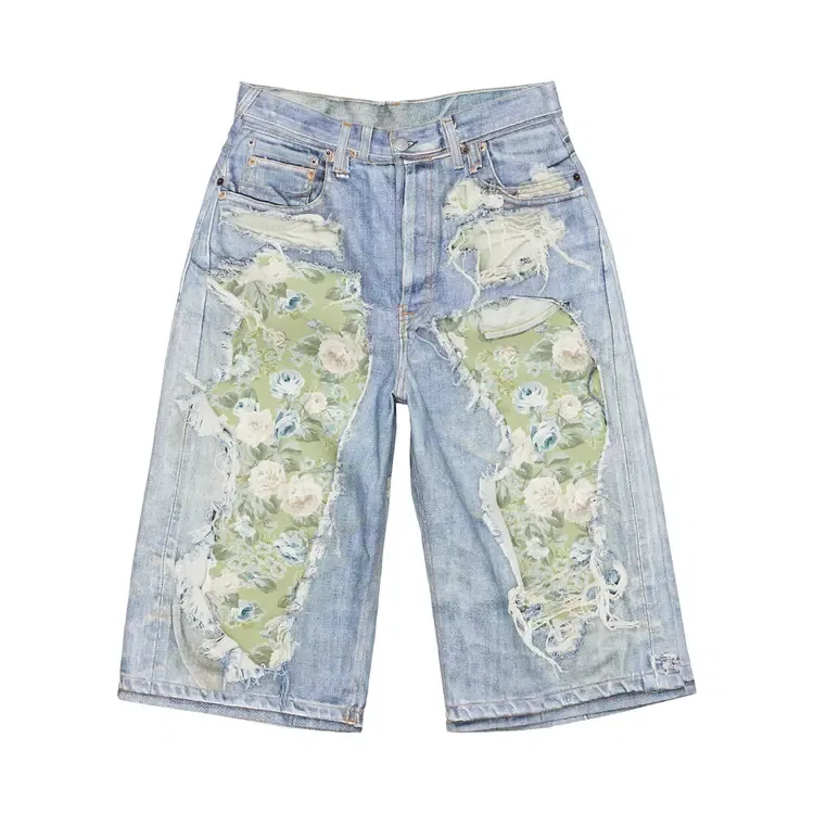 Джинсовые шорты Acne Studios Trompe L, синий