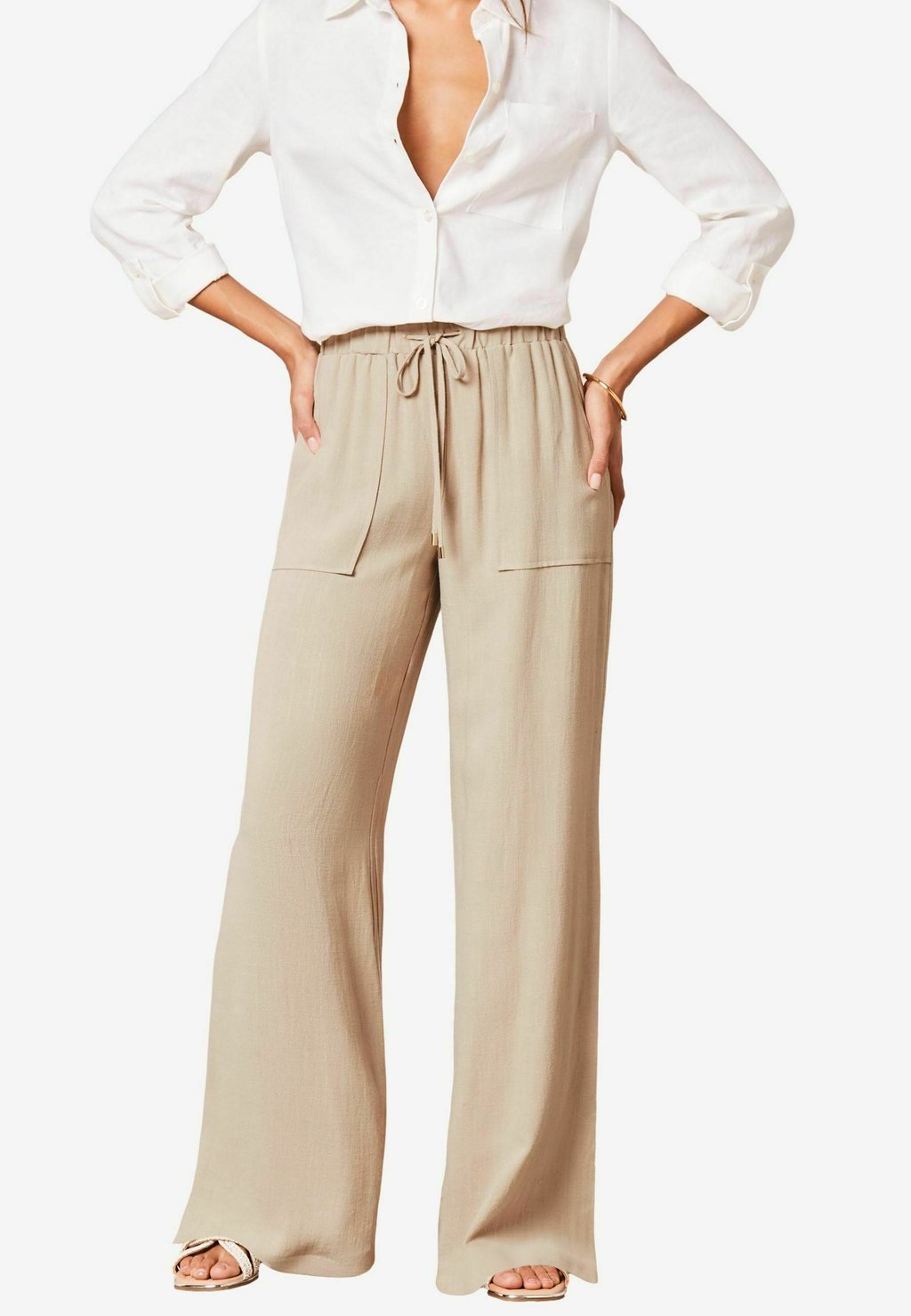 

Брюки WIDE Lipsy, бежевый