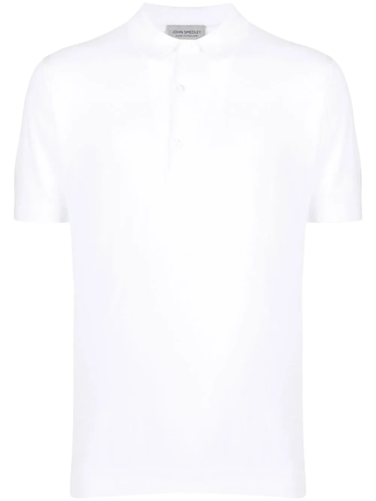 

John Smedley рубашка поло с короткими рукавами, белый