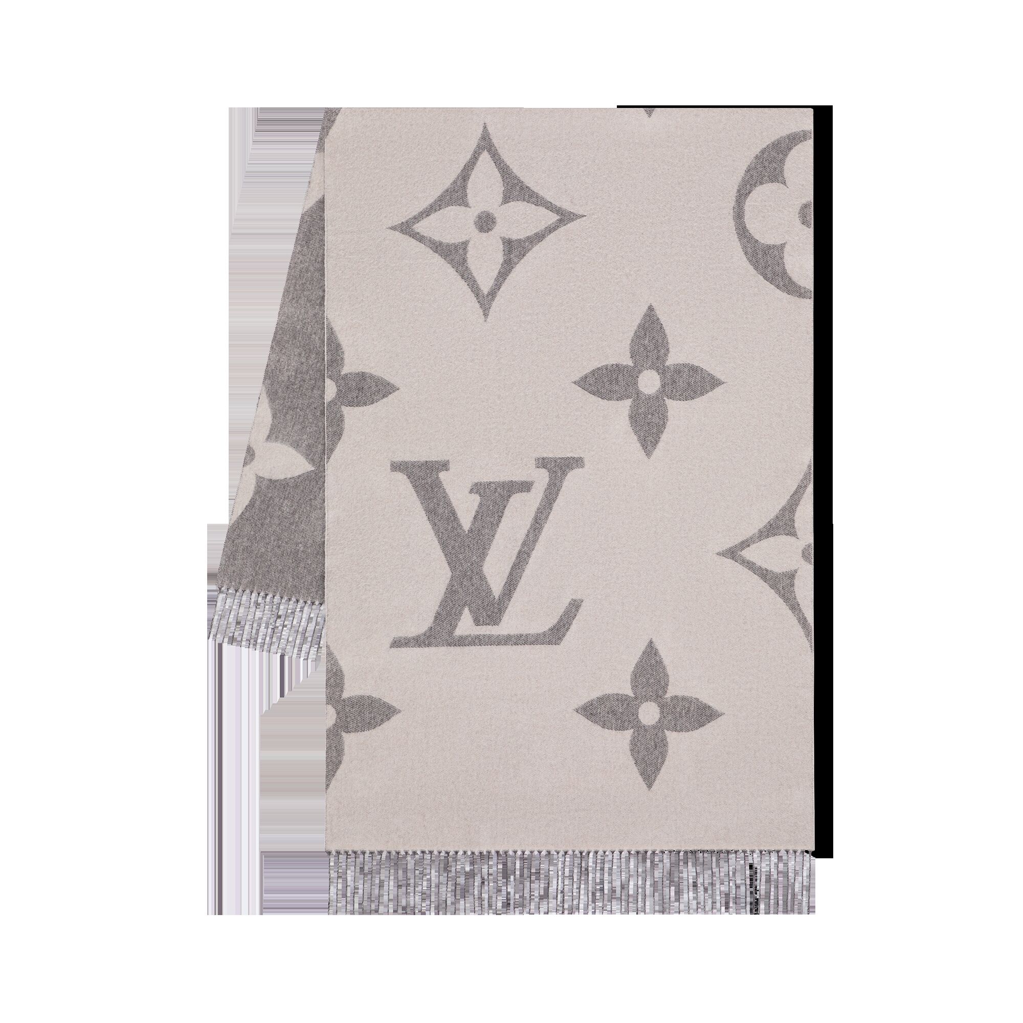 

Монограмма гигантский шарф Louis Vuitton, серый