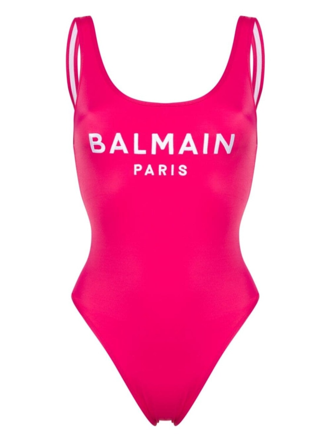

Balmain купальник с вышитым логотипом, розовый