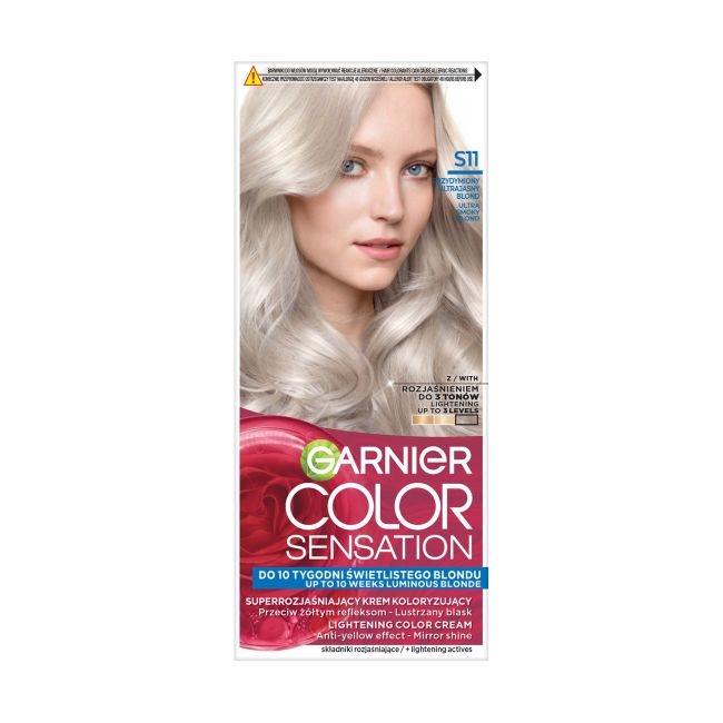 

Краска для волос Color Sensation Garnier, цвет s11 strong ash blond