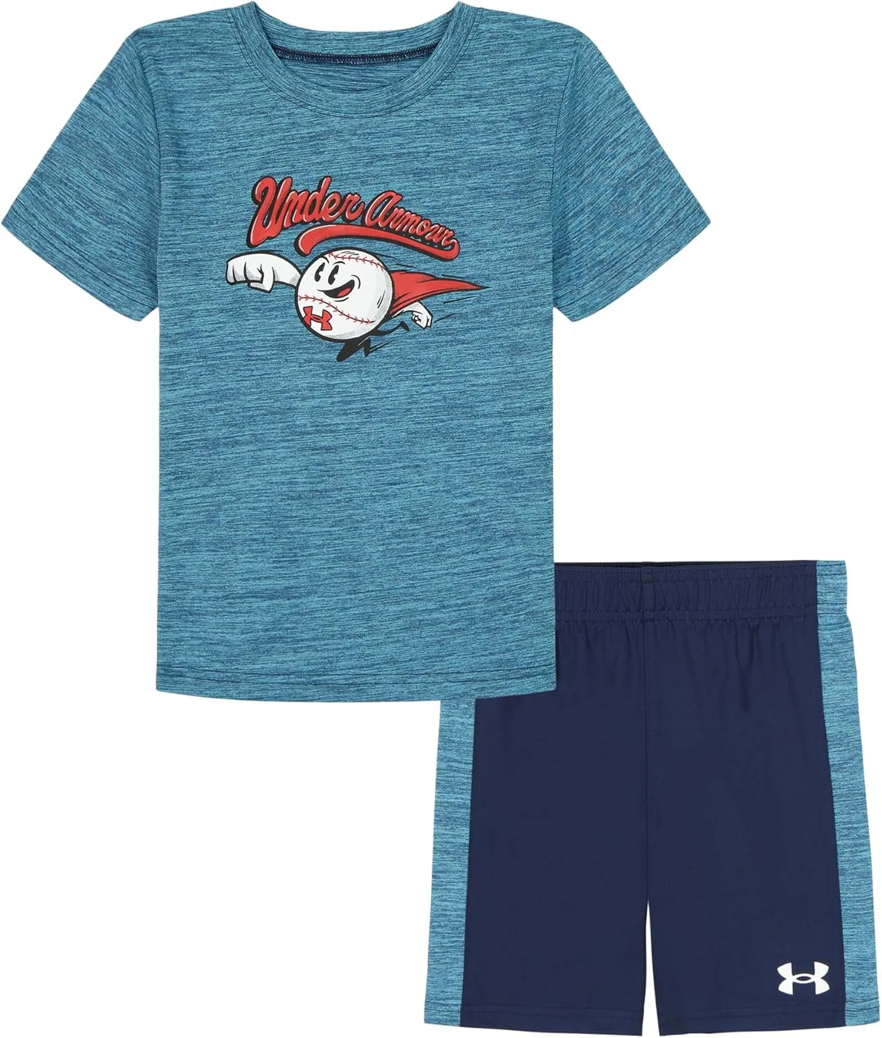 Детский комплект футболка и шорты Under Armour, Fresco Blue Super