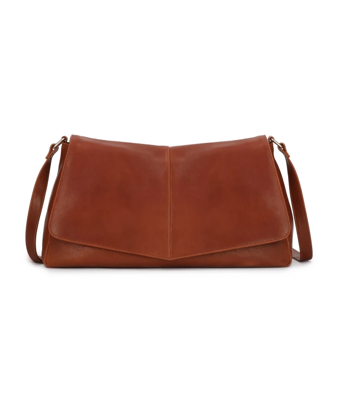 

Светло-Коричневая кожаная сумка через плечо Kazar, коричневый