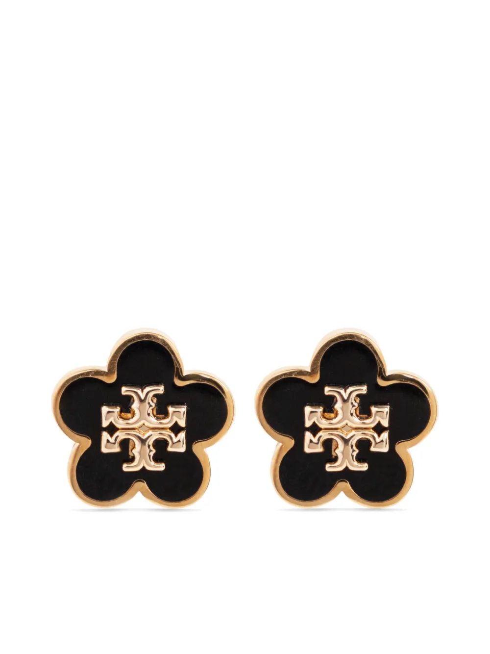 

Серьги с логотипом Tory Burch, черный